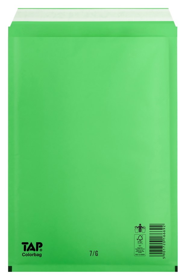 Koperta ochronna G/17 zielona 250x345 [230x335] TAP ColorBag (5szt)